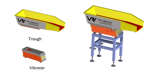 The simple structure of little electromagnetic vibrating feeder